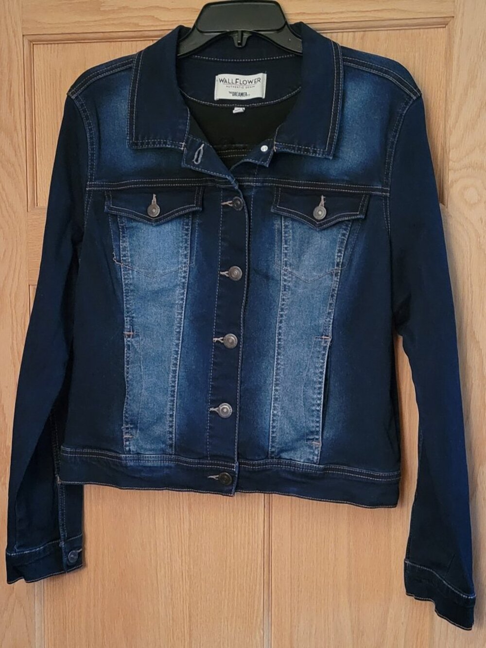 WALLFLOWER Authentic Denim The Dreamer Fit Size XL Juniors Jacket NO Hood